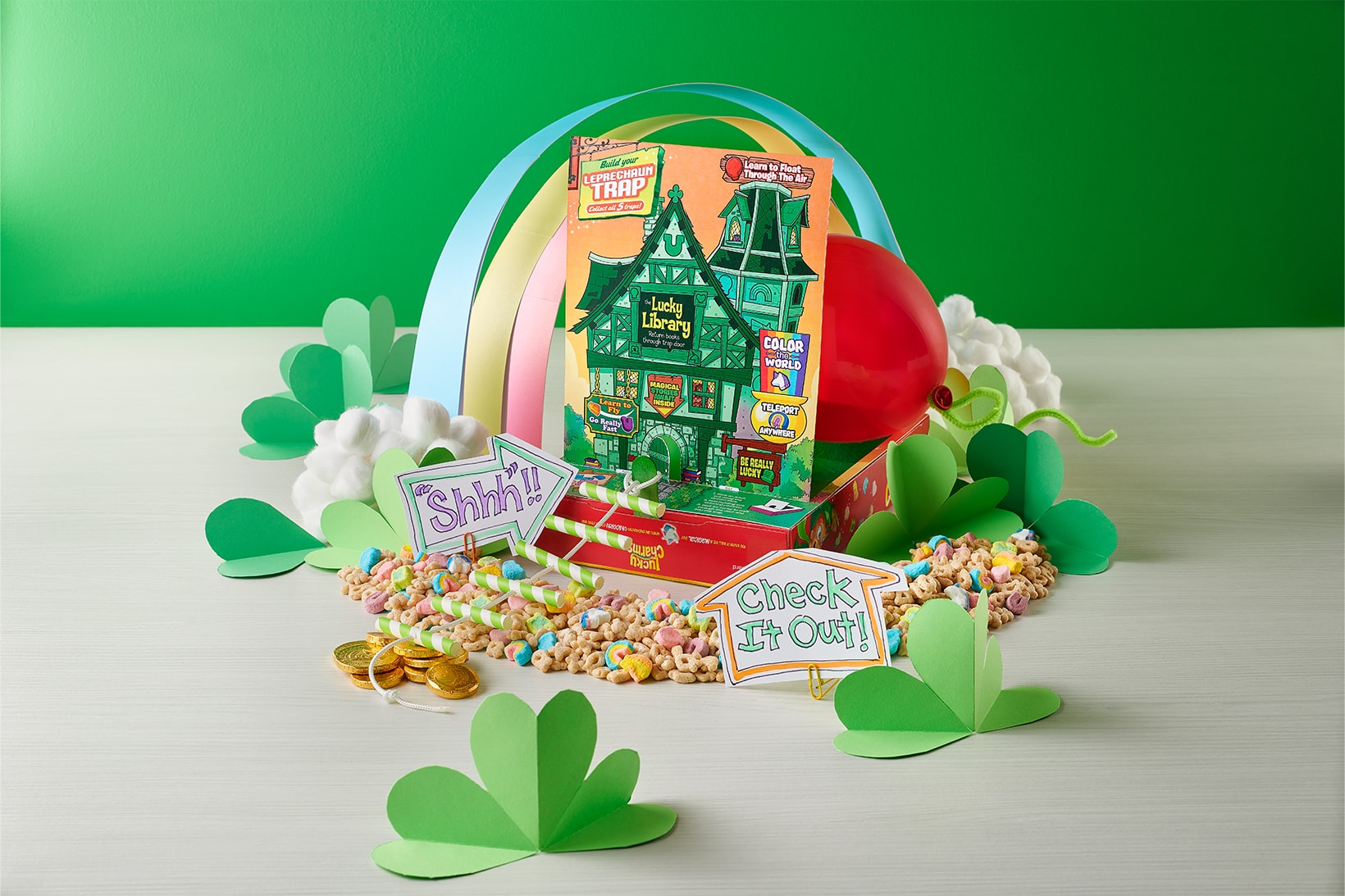 Lucky Charms St. Patrick's Day Cereals Traps and Treats Leprechaun Trap