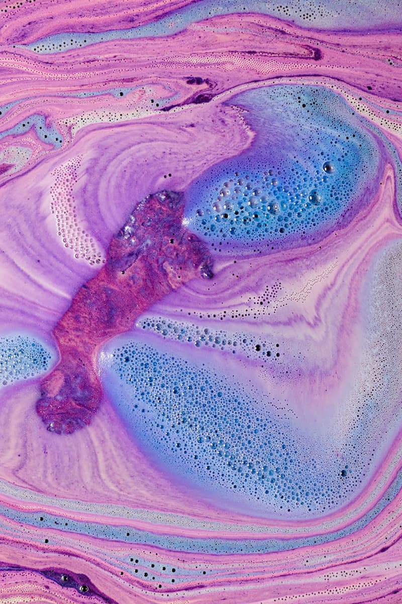 lush cosmetics valentine's day eggplant bath bomb