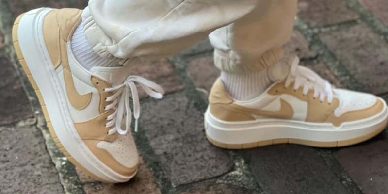 tan low top jordans