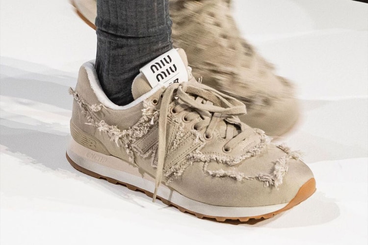 The Miu Miu x New Balance 574 Is Finally Here