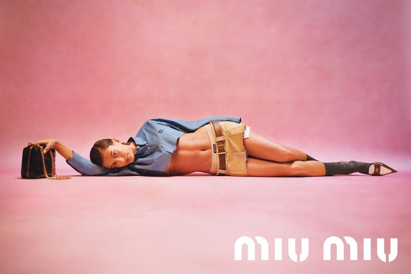 Miu Miu Spring Summer Campaign Hailey Bieber Lee Yoo-mi Emma Corrin Images