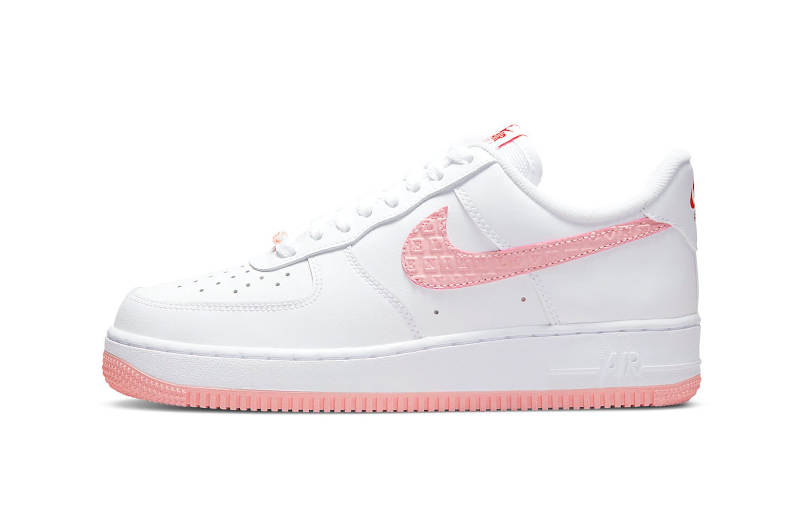 Nike Valentine’s Day Air Force 1 AF1 2022 Sneakers White Pink Red Footwear Shoes Kicks