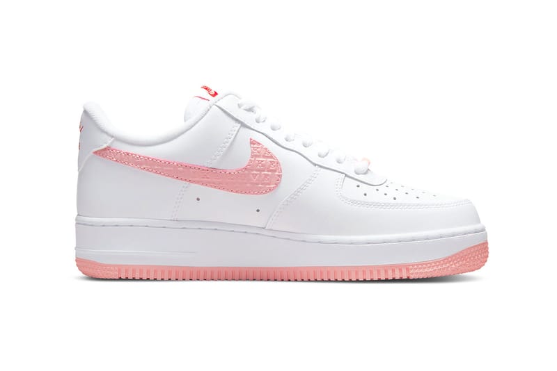 nike white and pink air force 1