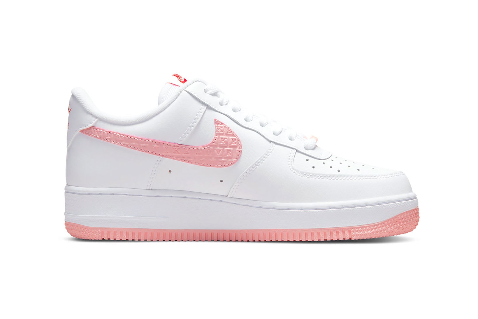 Nike Valentine’s Day Air Force 1 AF1 2022 Sneakers White Pink Red Footwear Shoes Kicks
