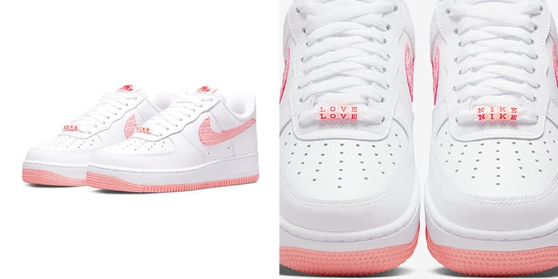 pink accent air force 1
