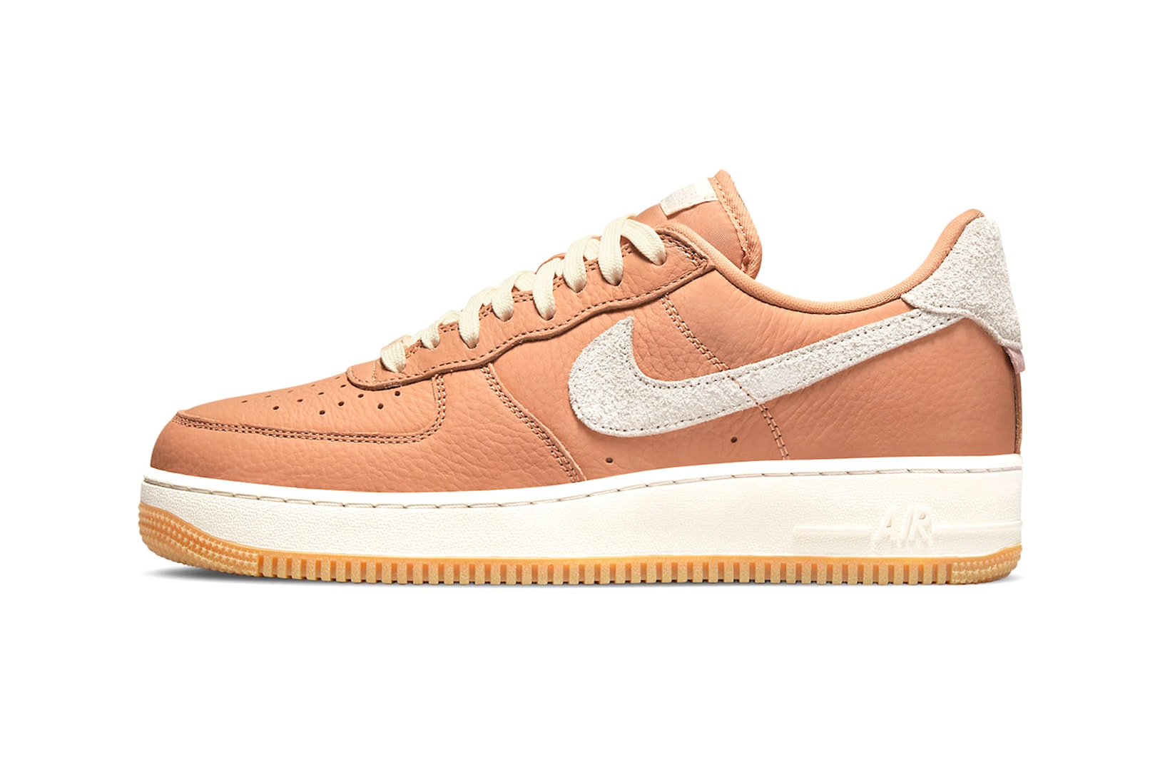 Nike Air Force 1 Craft Sneakers Beige Gum Price Release Date Lateral View