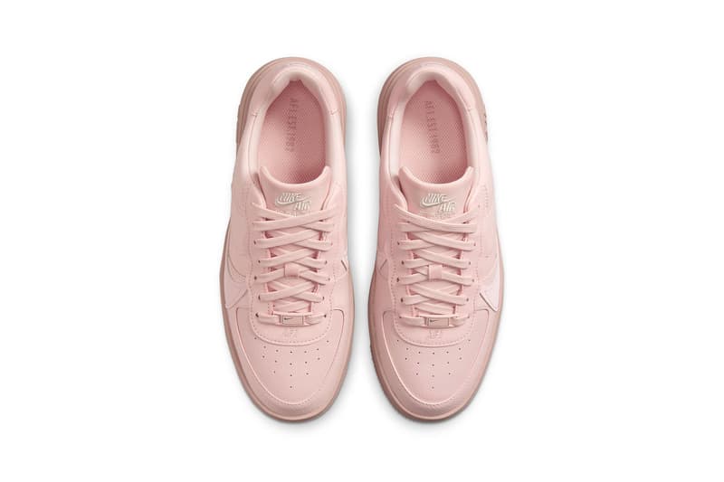 Nike Pink metric nike air force full white dress women sotu PLT.AF.ORM Womens Sneakers Footwear Shoes Kicks Aerial Top View Insole