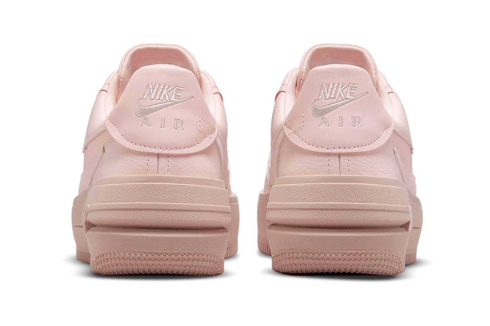 Nike Pink Air Force 1 PLT.AF.ORM Womens Sneakers Footwear Shoes Kicks Heels