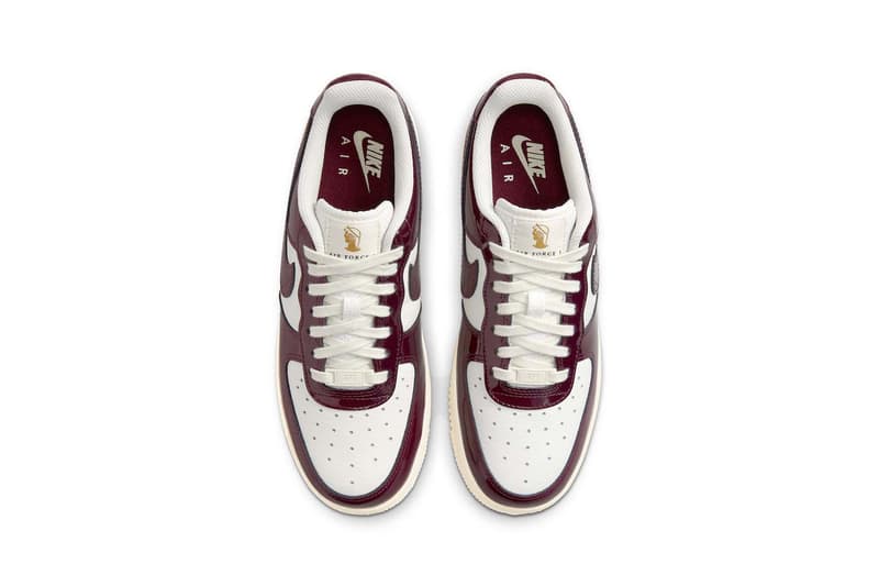 Nike Air Force 1 Low Rome Burgundy White Price Release Date