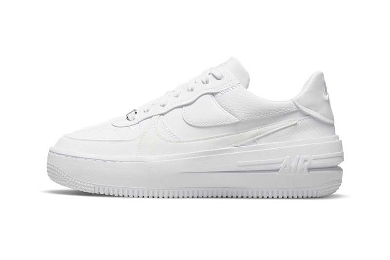 Nike Air Force 1 Low PLT.AF.ORM Triple White Laterals Swoosh