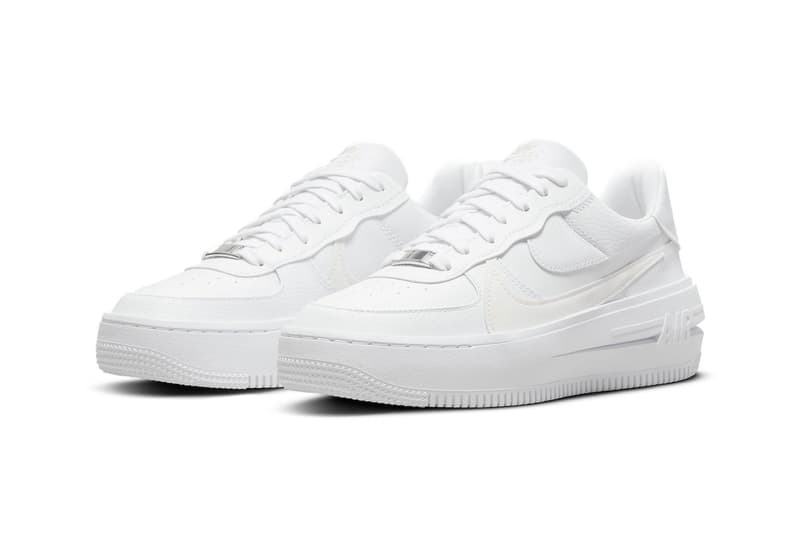 Nike Air Force 1 Low PLT.AF.ORM Triple White Upper Details