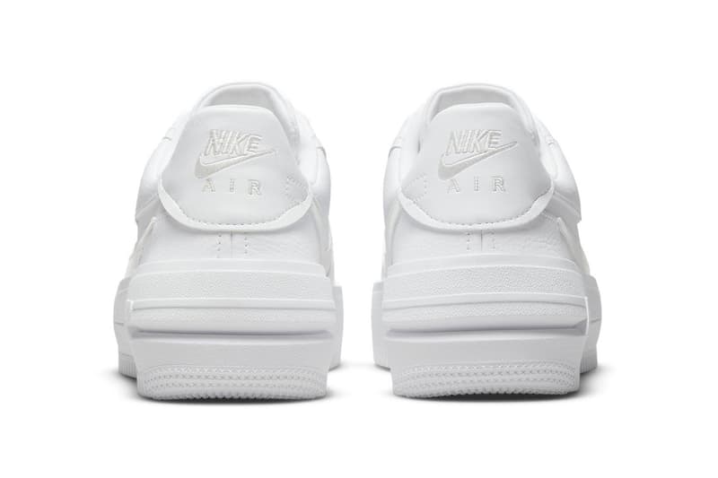 Nike Air Force 1 Low PLT.AF.ORM Triple White Heel Details