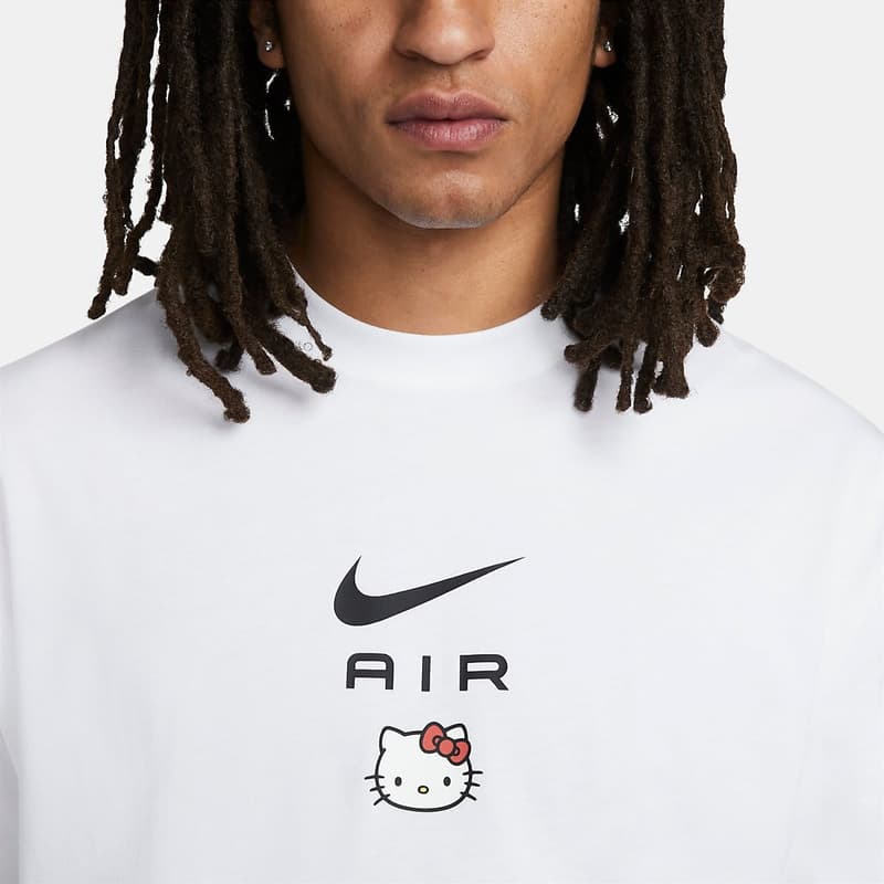 Hello Kitty Nike Collaboration T-shirt Closeup Logo