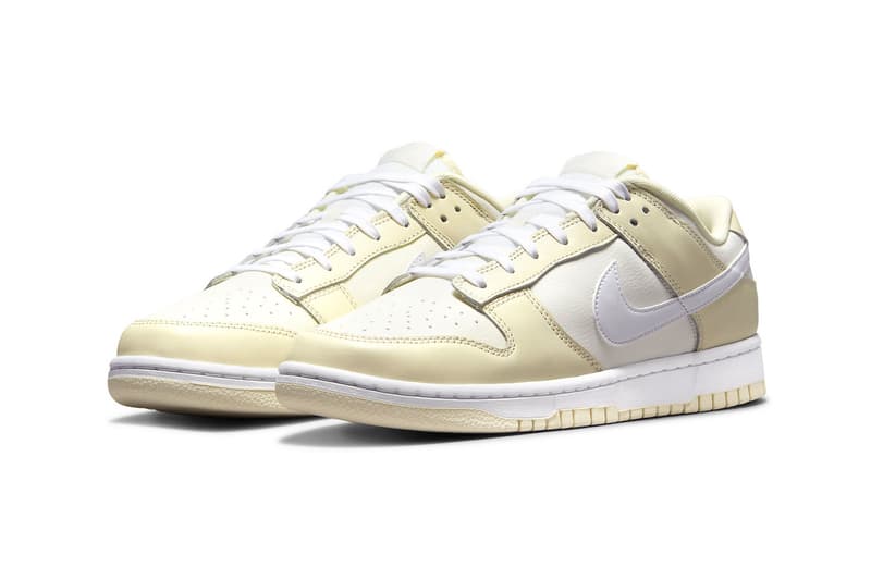 Nike Dunk Low Coconut Milk Sneakers Upper Shoelaces Details