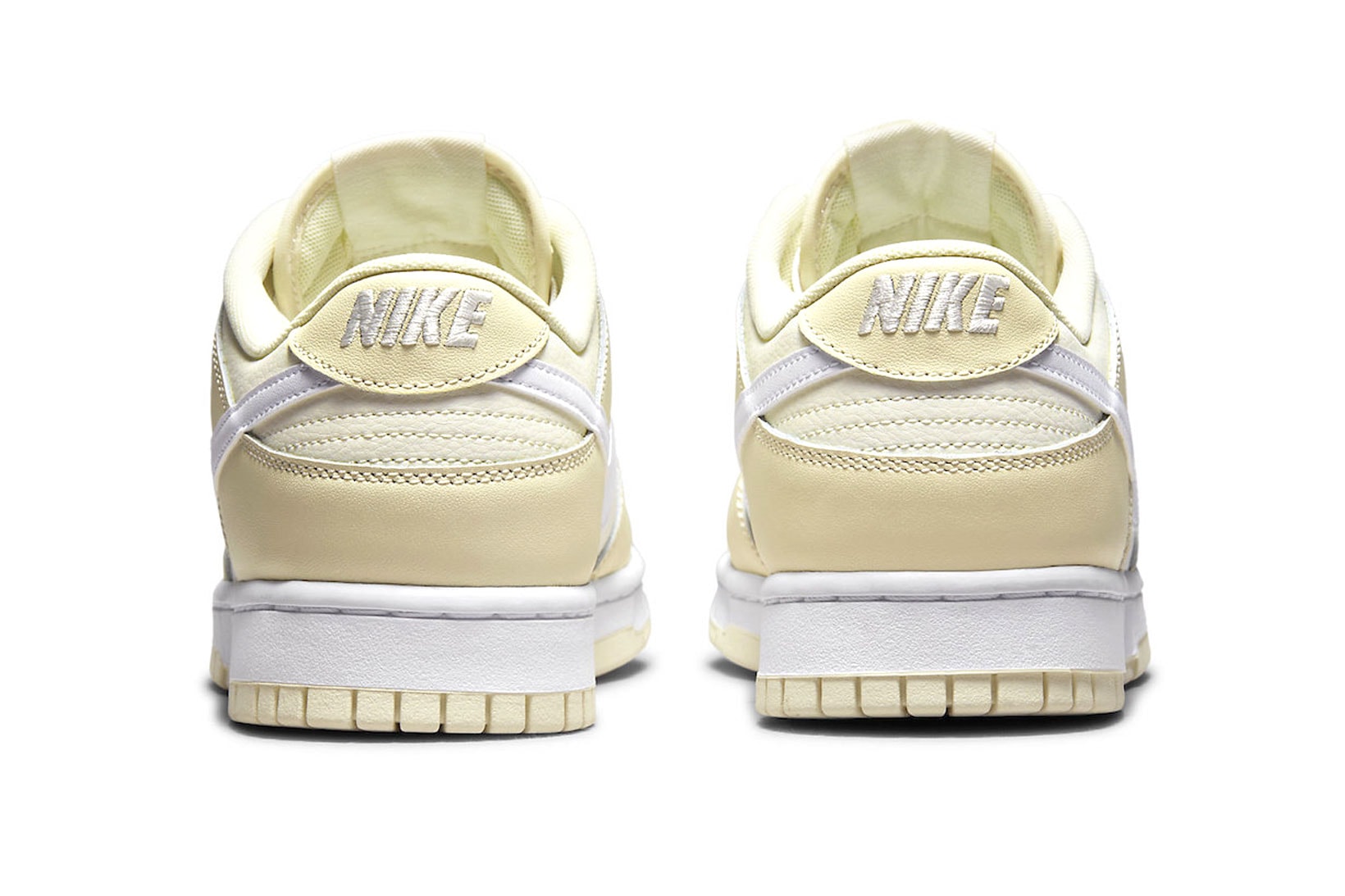 Nike Dunk Low Coconut Milk Sneakers Heels Details