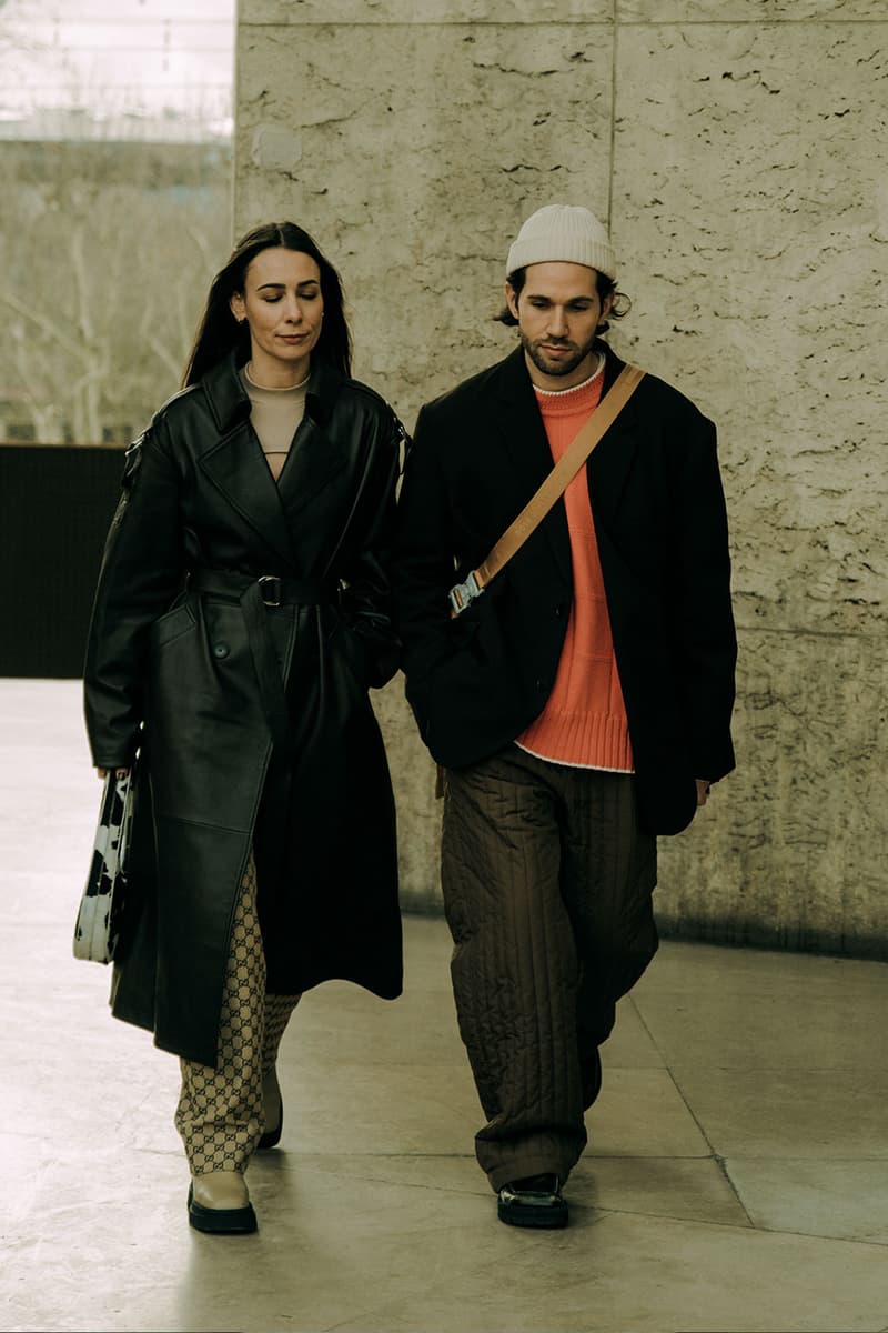 Paris Fashion Week Mens Fall Winter 2022 FW22 Street Style Kanye West Julia Fox