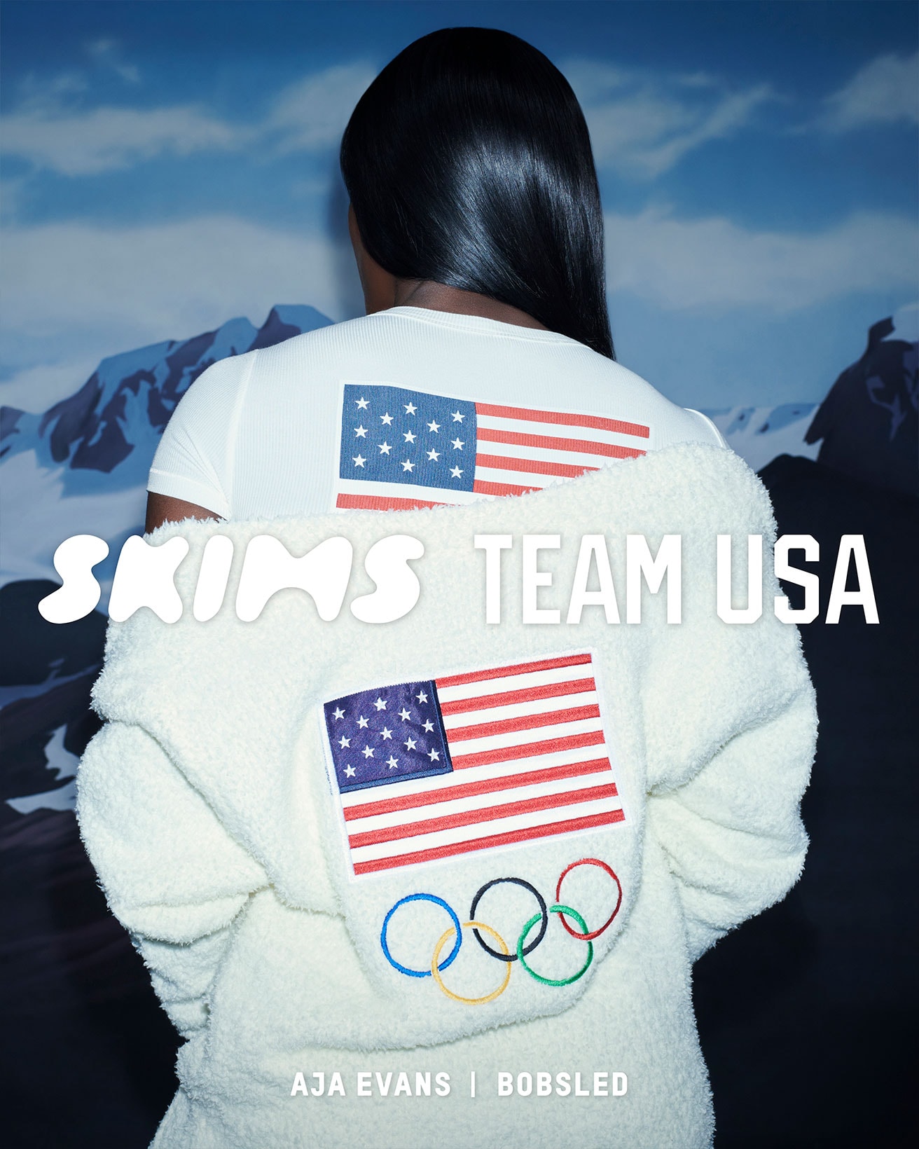 SKIMS Team USA 2022 Winter Olympics Paralympics Kim Kardashian Aja Evans Bobsled