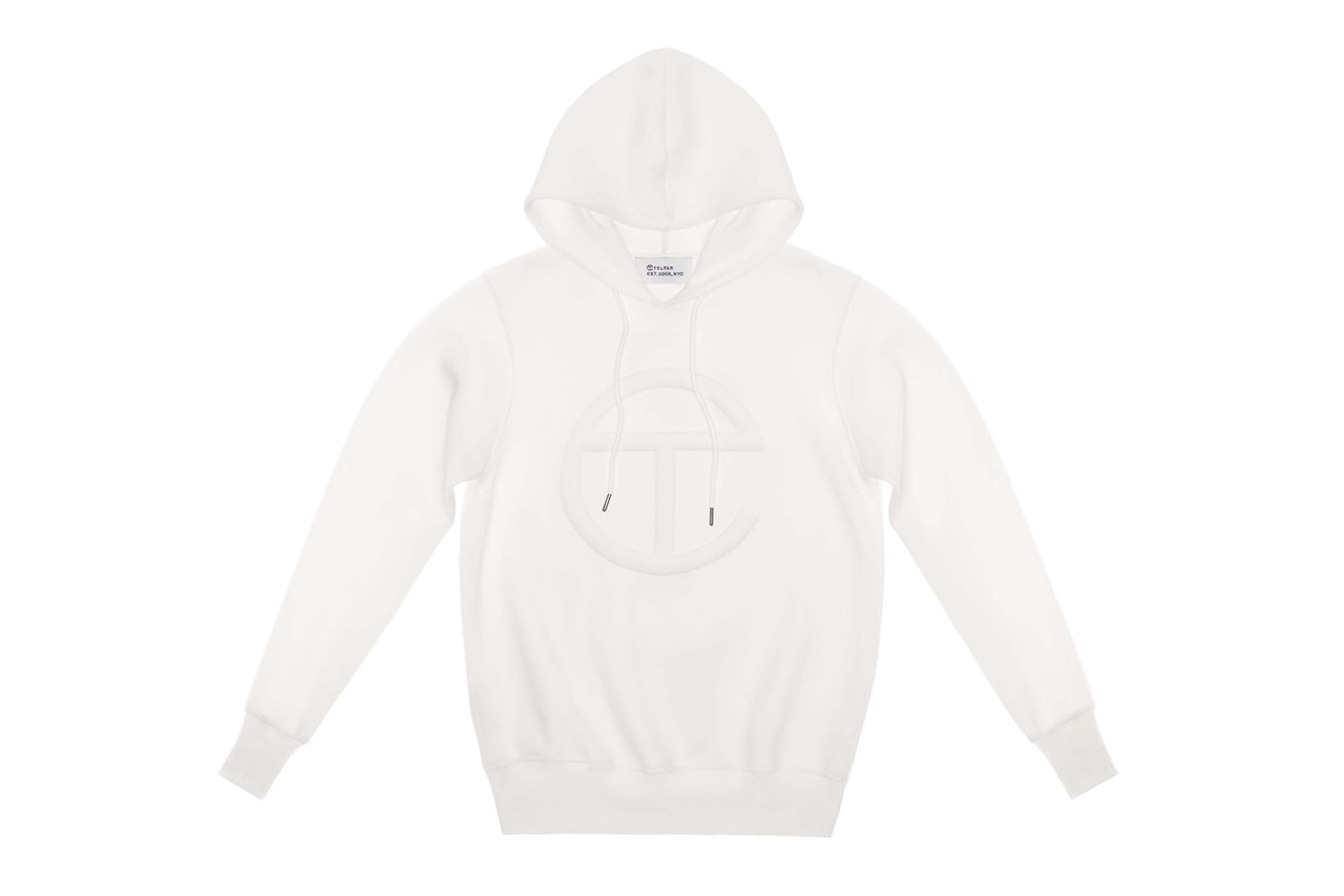telfar telly hoodie white