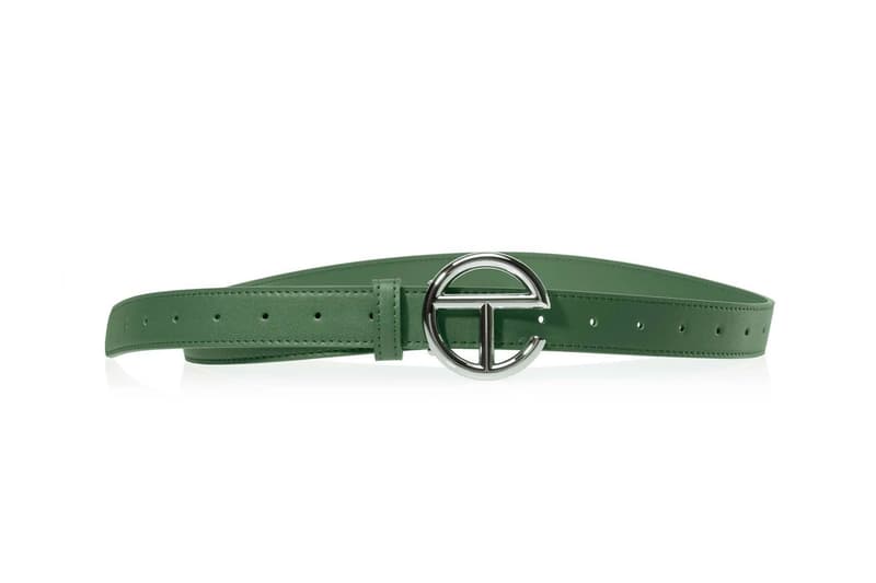 Telfar Leaf Green Colorway Logo Belt