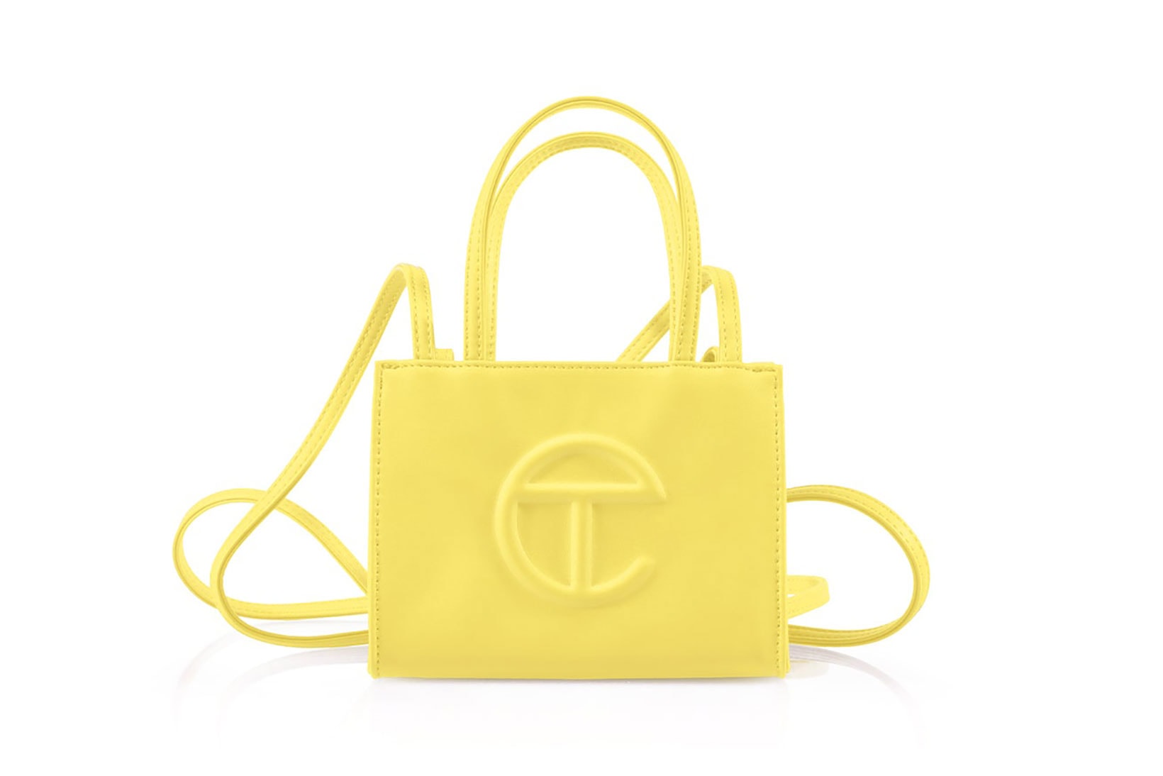 Rivets Tangled Small Crossbody Bag, Telfar Shopping Bag Margarine Color  Release