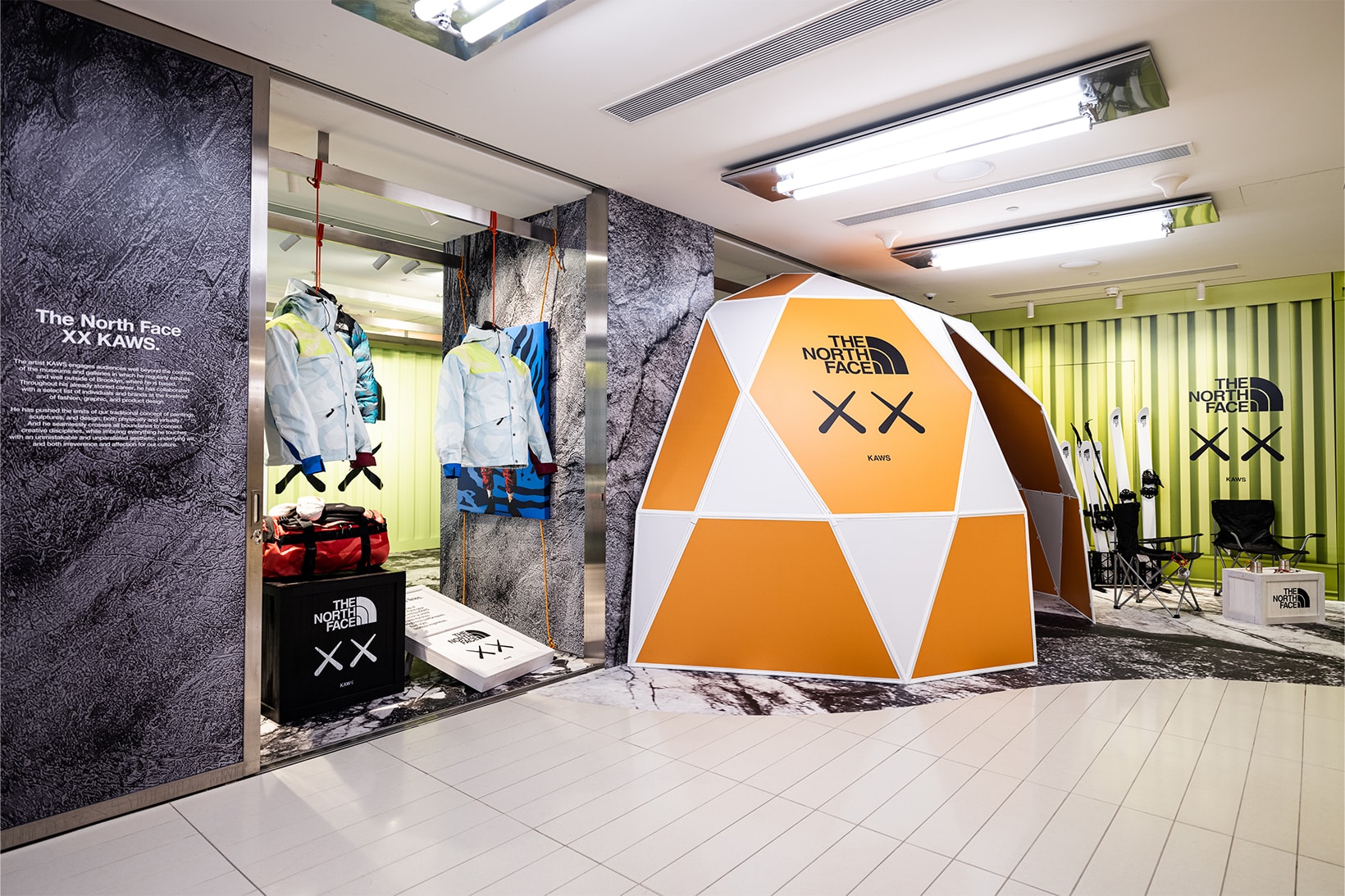 The North Face XX Kaws Collaboration Pop-Up Store LANDMARK Entrance