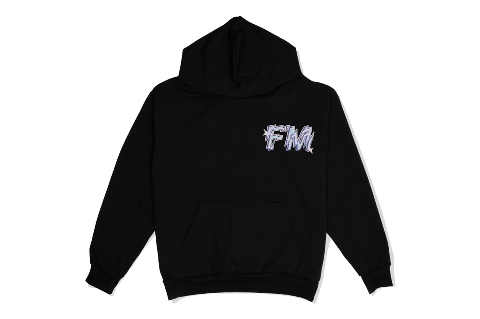 The Weeknd Dawn FM Albums Merchandise Collection Hoodie Black Front