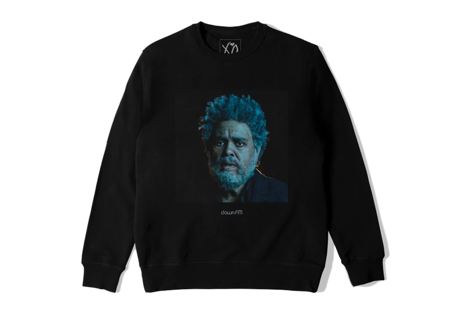 The Weeknd Dawn FM Albums Merchandise Collection Sweater Portrait Black Front