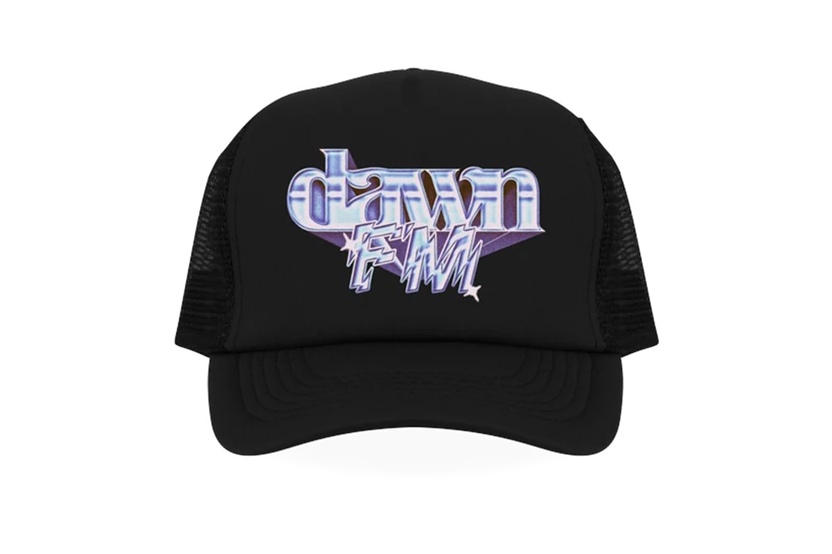 The Weeknd Dawn FM Albums Merchandise Collection Trucker Hat Black
