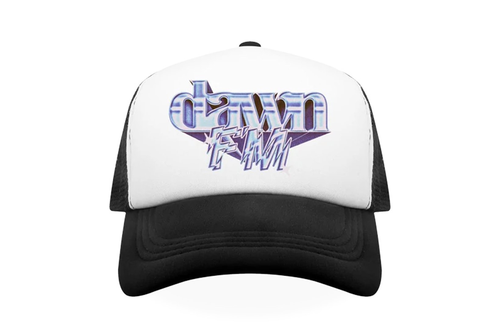 The Weeknd Dawn FM Albums Merchandise Collection Trucker Hat White