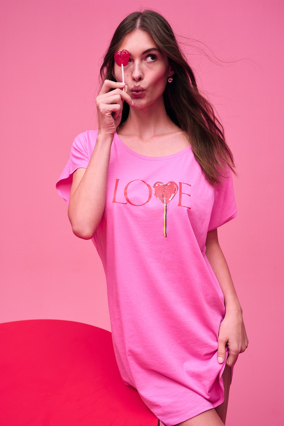 Victoria's Secret Valentine's Day Collection Pink Love T-shirt