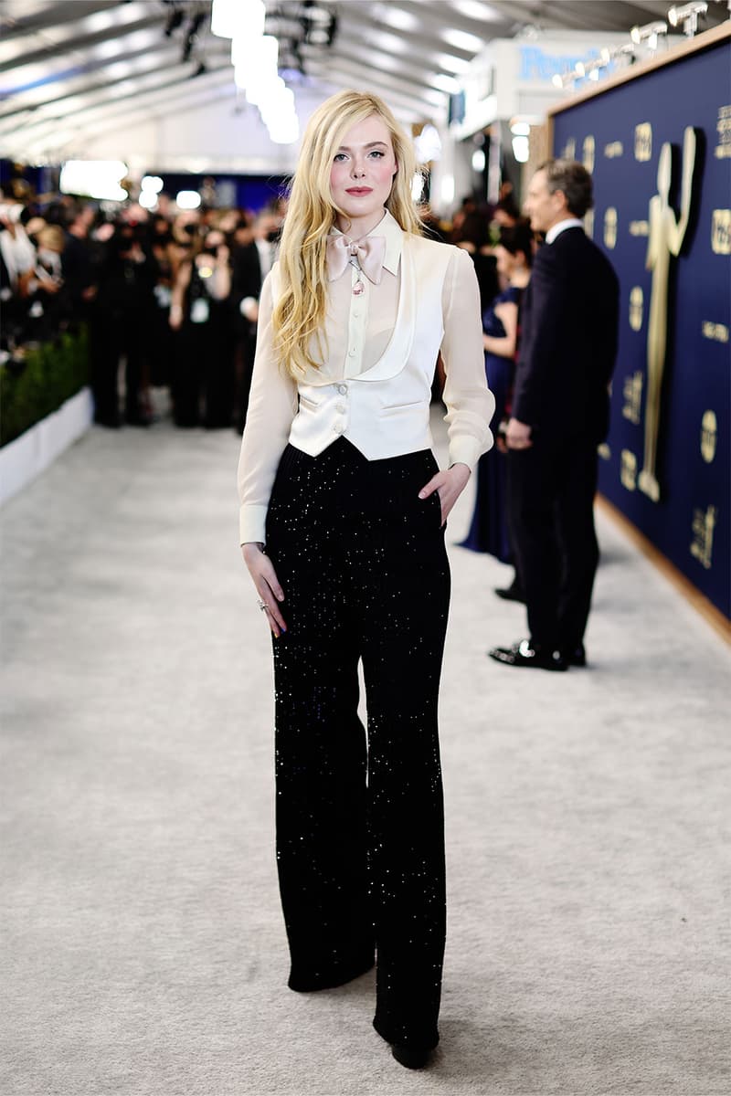 2022 28th SAG Awards Red Carpet Elle Fanning