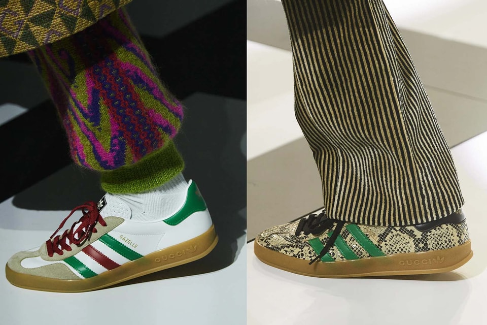 Patriotic Environmentalist Jabeth Wilson Closer Look at Gucci x adidas Gazelle Sneakers | Hypebae