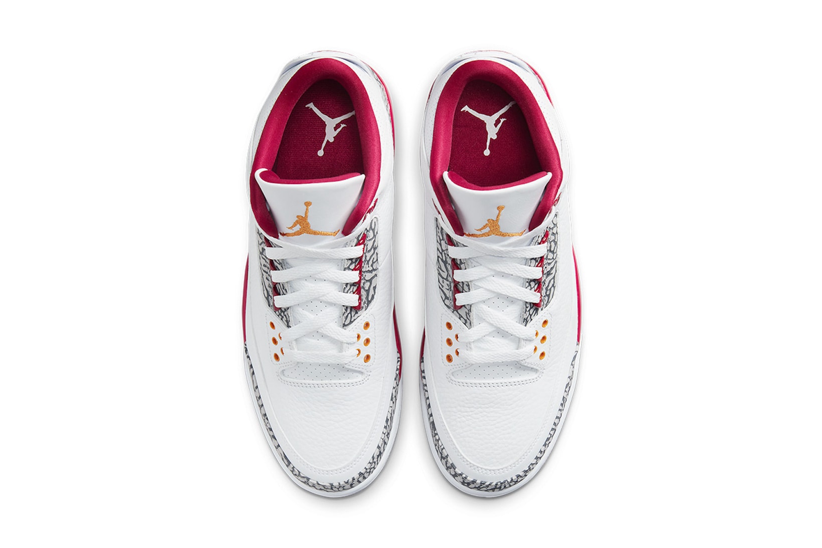 Nike Air Jordan 3 AJ3 Cardinal Red White Sneakers Footwear Shoes Kicks