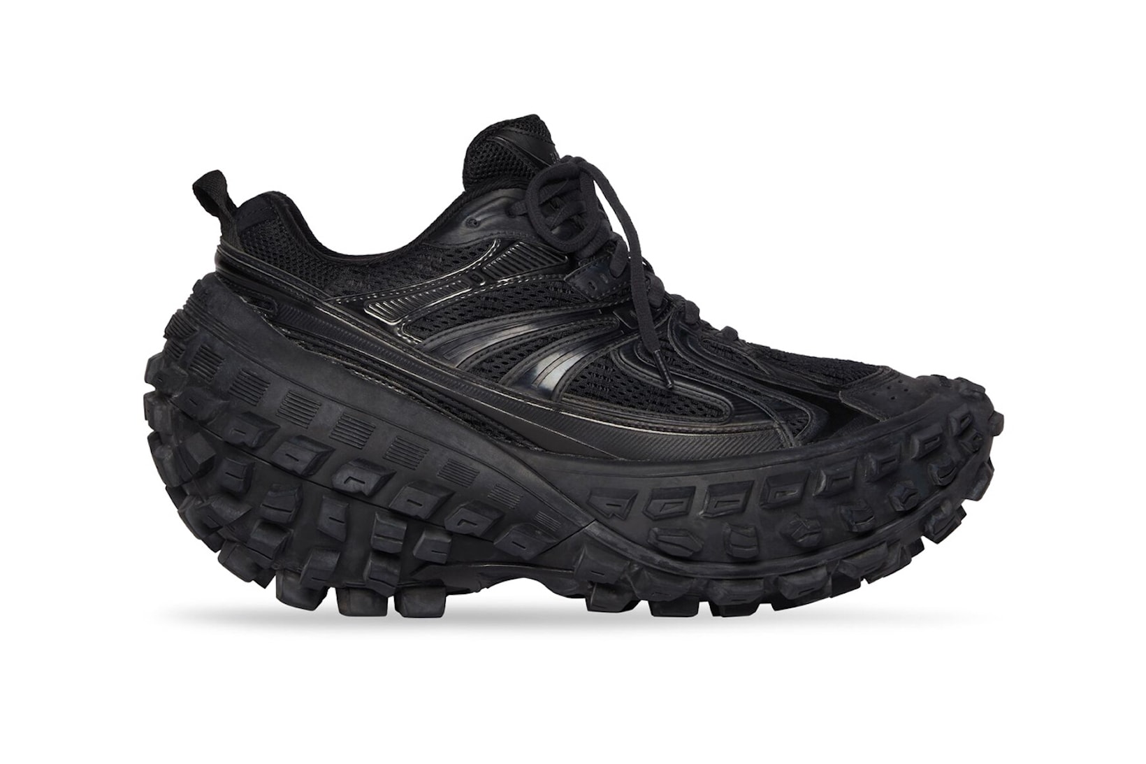 Balenciaga Defender Sneaker Black Footwear Designer Shoes Kicks
