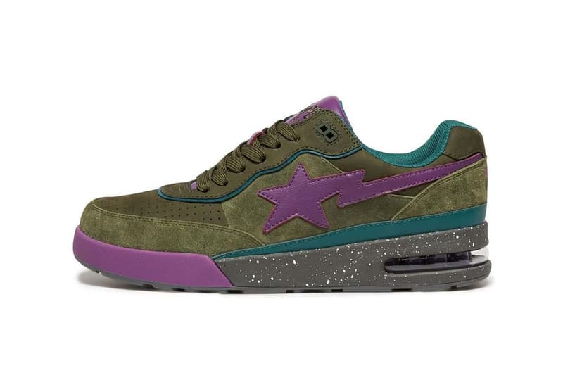 BAPE ROAD STA Green Purple Teal Gray Blue Orange Speckled Sole Price Release Date