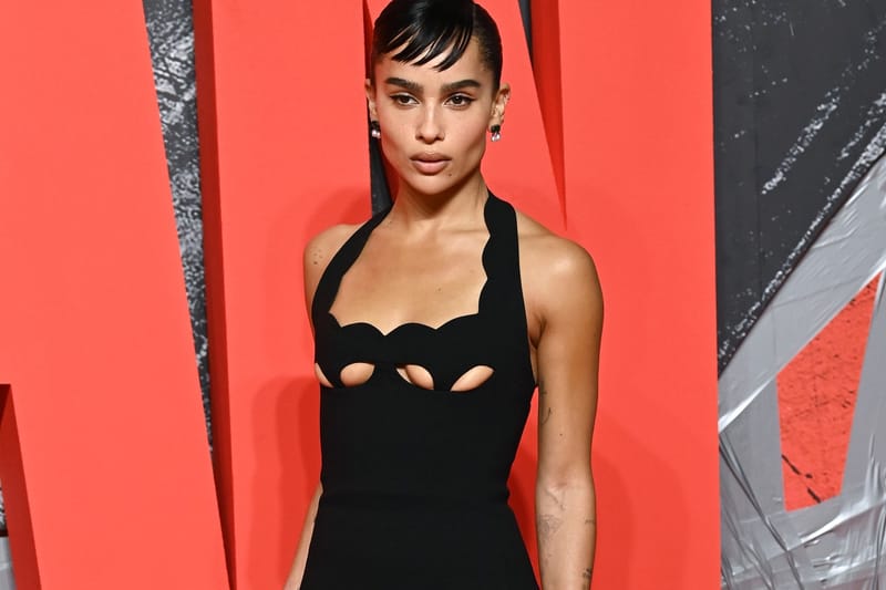 Zoë Kravitz Channels Her Inner Cat at 'The Batman' London Premiere