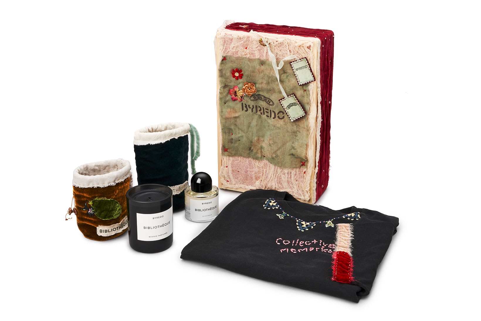 Byredo bentgablenits Valentine's Day Collaboration Box Candle Perfume Bibliotheque T-shirt