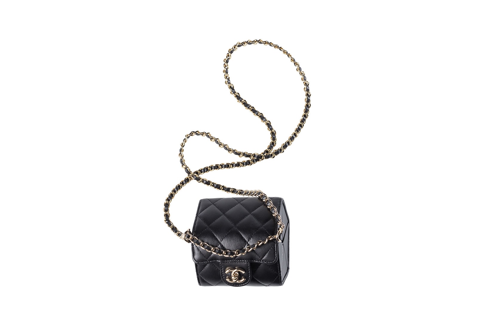 Chanel Métiers D’Art Collection Small Leather Goods Minaudiere Black Mini Bag