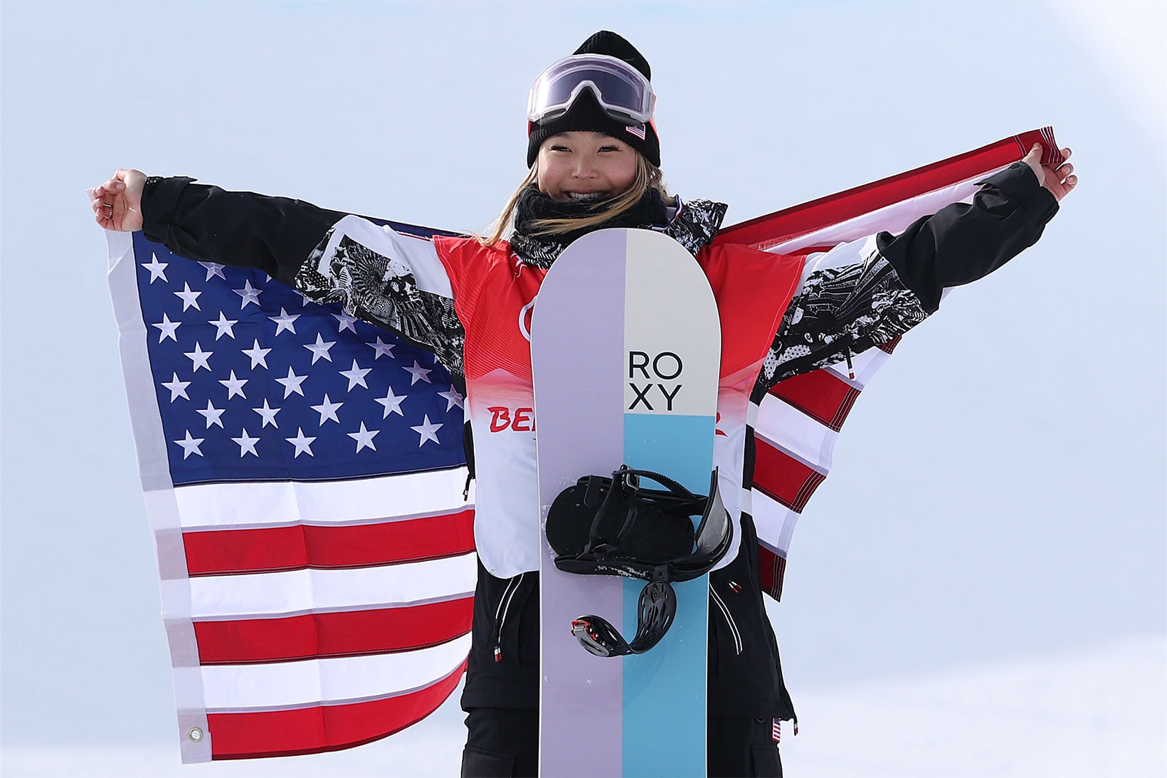 Chloe Kim Wins Gold Medal Snowboarding Halfpipe Beijing Winter Olympics