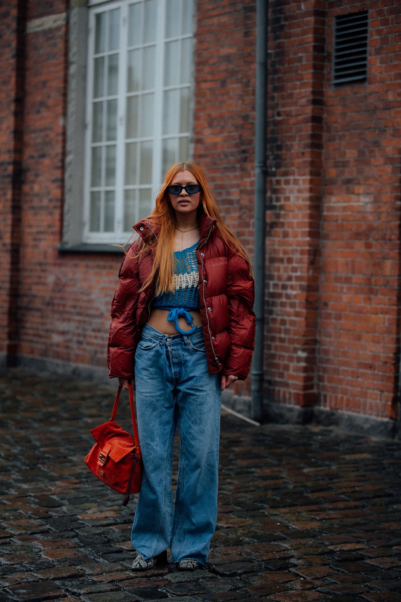 Copenhagen Fashion Week FW22 Fall Winter 2022 Street Style Influencer Denim Jeans