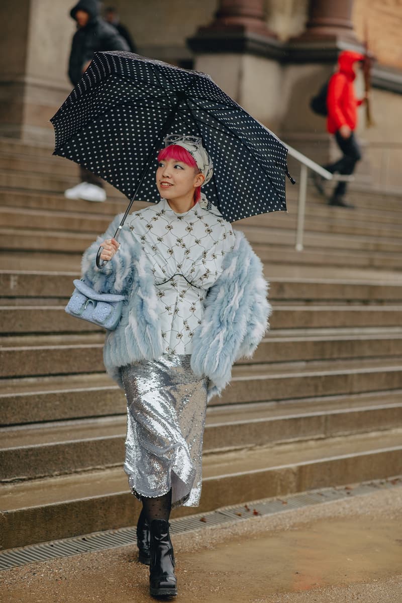 Copenhagen Fashion Week FW22 Fall Winter 2022 Street Style Influencer Pink Hair