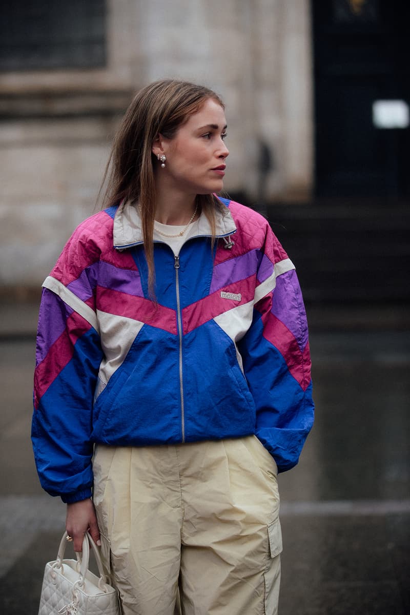 Copenhagen Fashion Week FW22 Fall Winter 2022 Street Style Influencer Vintage Windbreaker Jacket