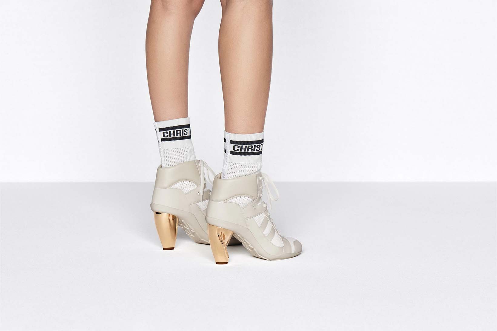 Dior D Zenith Heeled Sneaker Boot White Blue Price Release Date