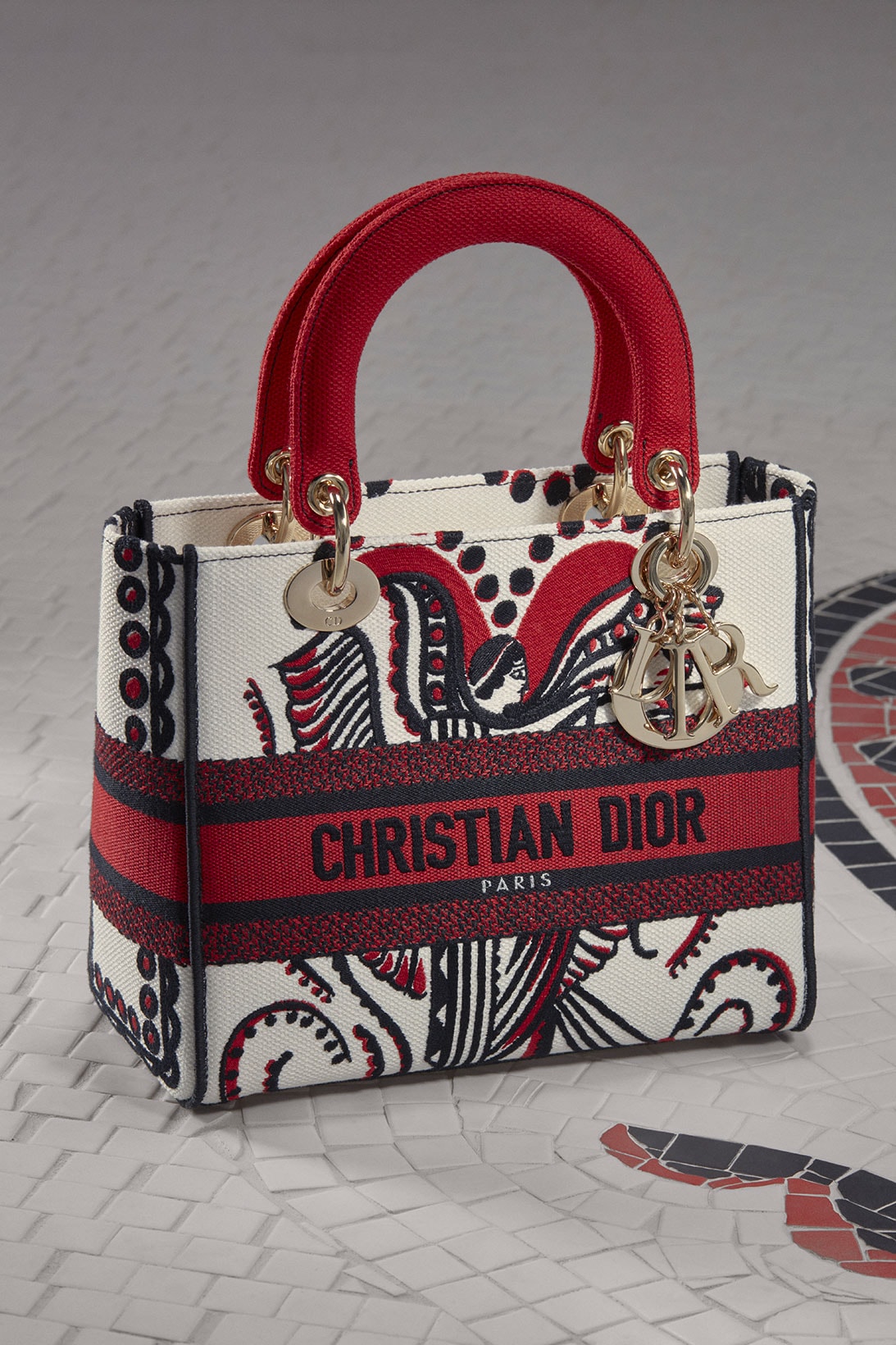 Christian Dior Pattern Print Small Lady Bag