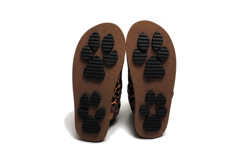 Doublet Suicoke Animal Print Sandals Collaboration SS22 Release Leopard Brown