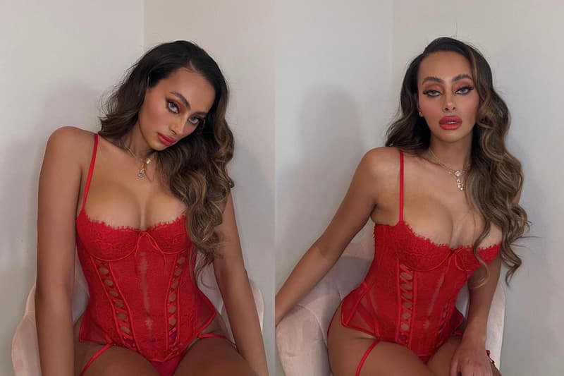 Emira D'Spain Poses in Victoria's Secret Lingerie