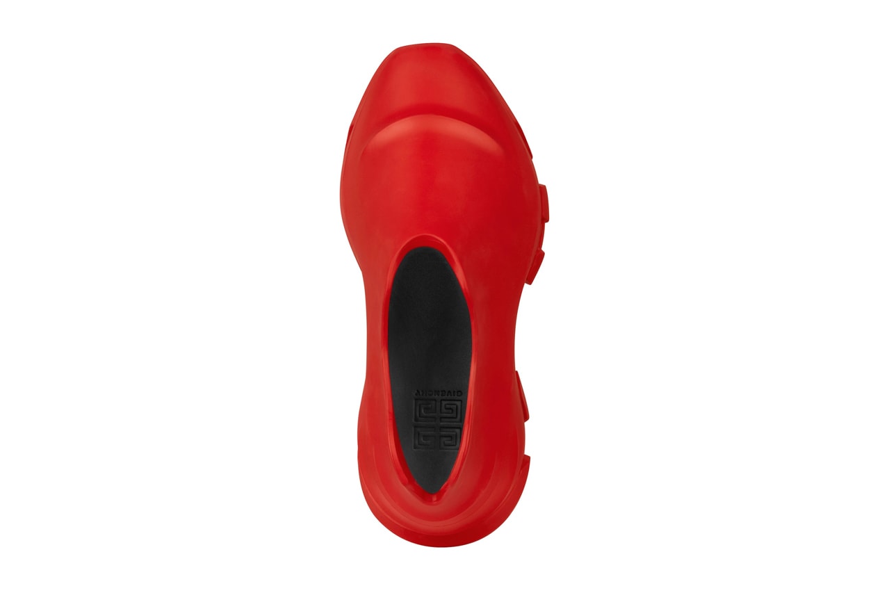 Givenchy Monumental Mallow Rubber Sneakers Red Details Upper