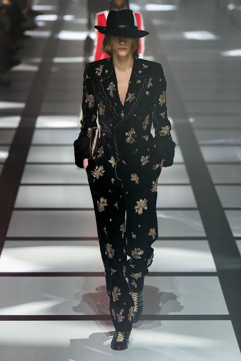 gucci adidas fall/winter 2022 ready to wear collection pantsuits dresses sneakers hats balaclavs