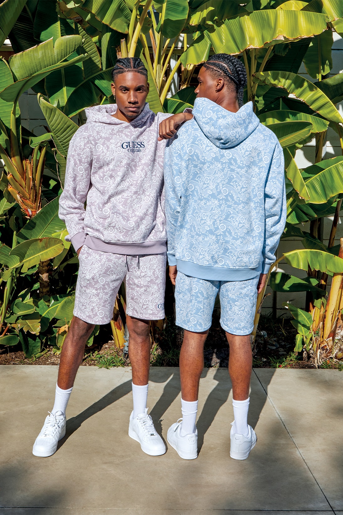 GUESS Originals Spring Collection Kit Program Outerwear Accessories Bandana Hoodie Shorts