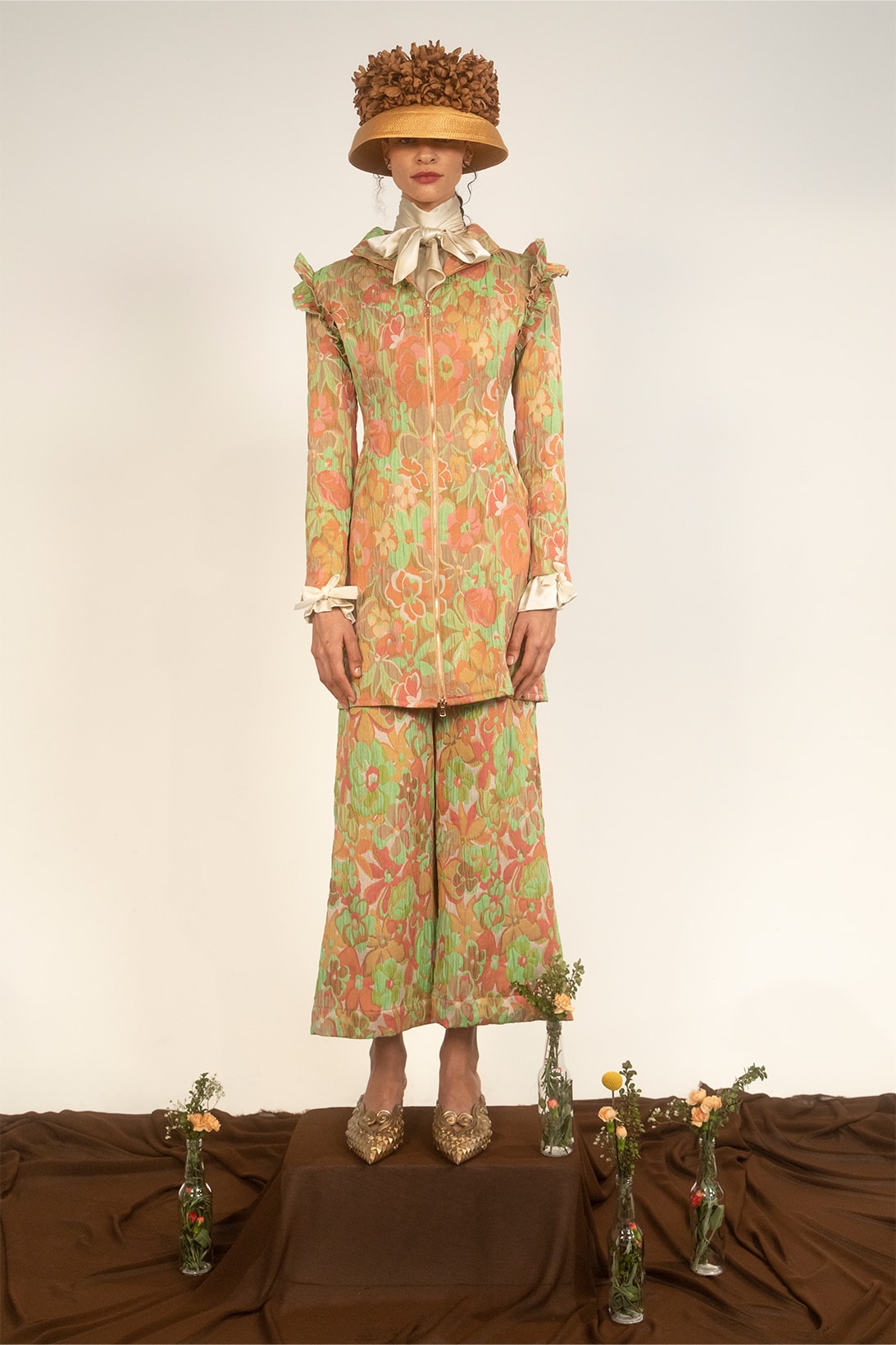 House of AAMA FW22 Bloodroot Into The Archives Collection Lookbooks African Folklore Suit Pants Floral
